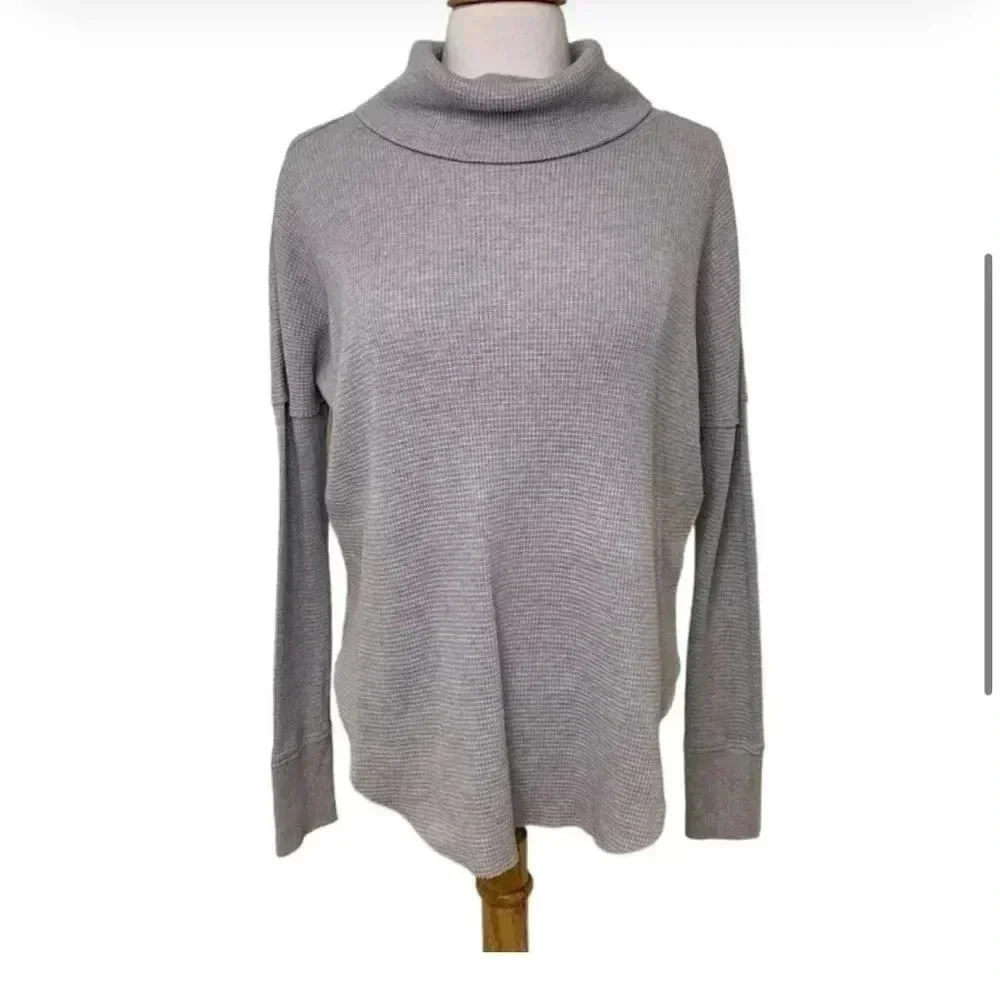 TNA  Waffle Knit Cowlneck